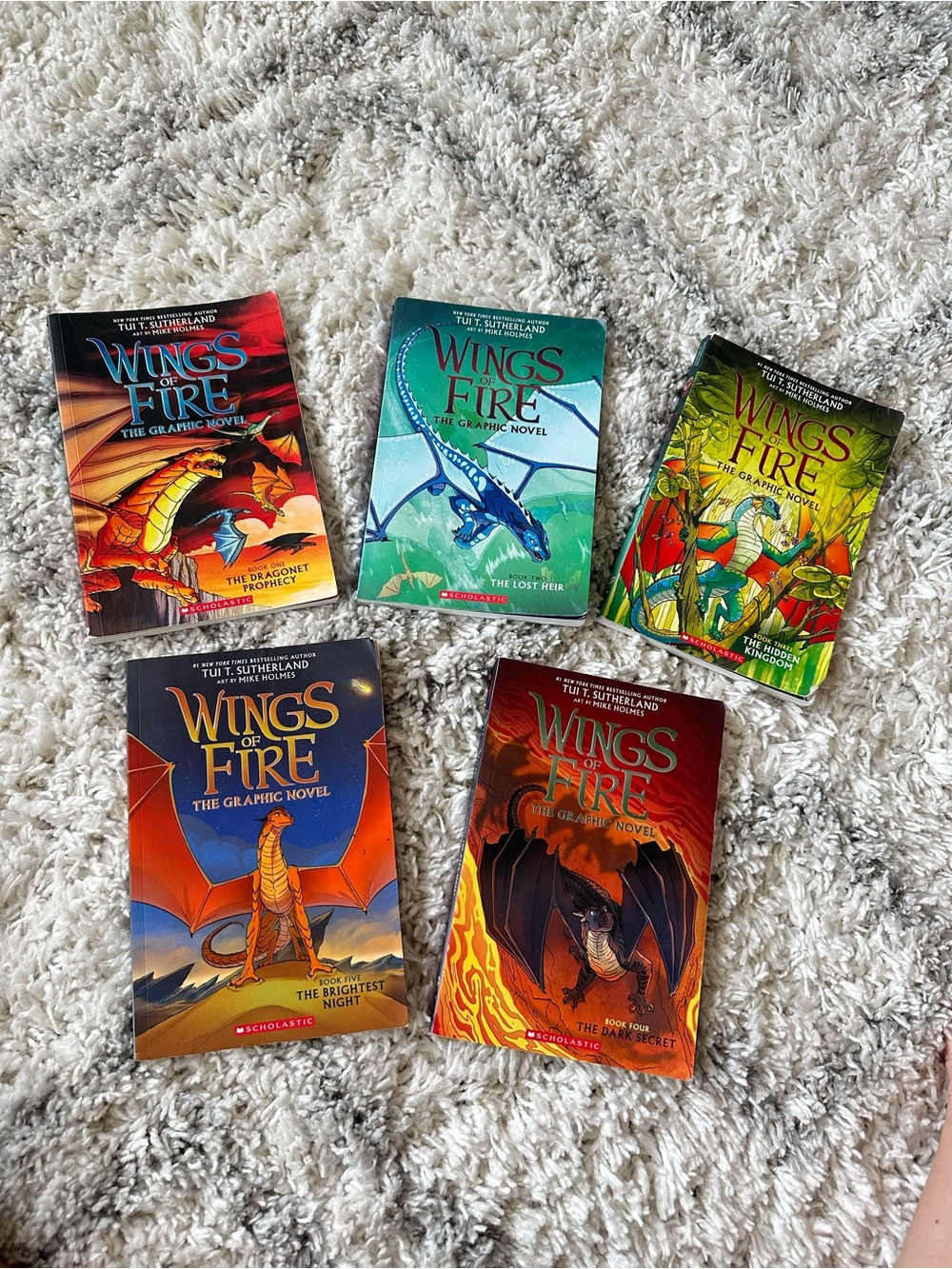 Scholastic Wings of Fire: The Graphic Novel Books 1-5 Trade Paperback Set